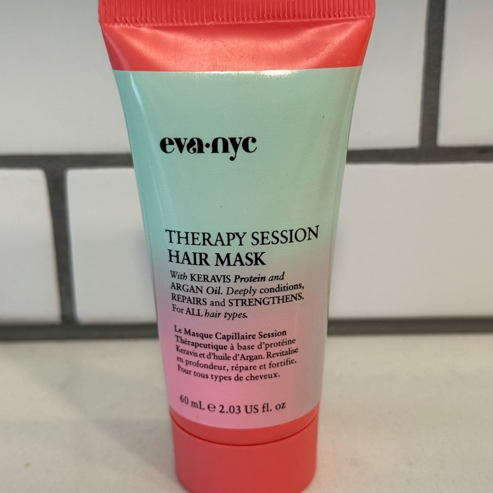 Pink and Green Hair Treatment Mask
